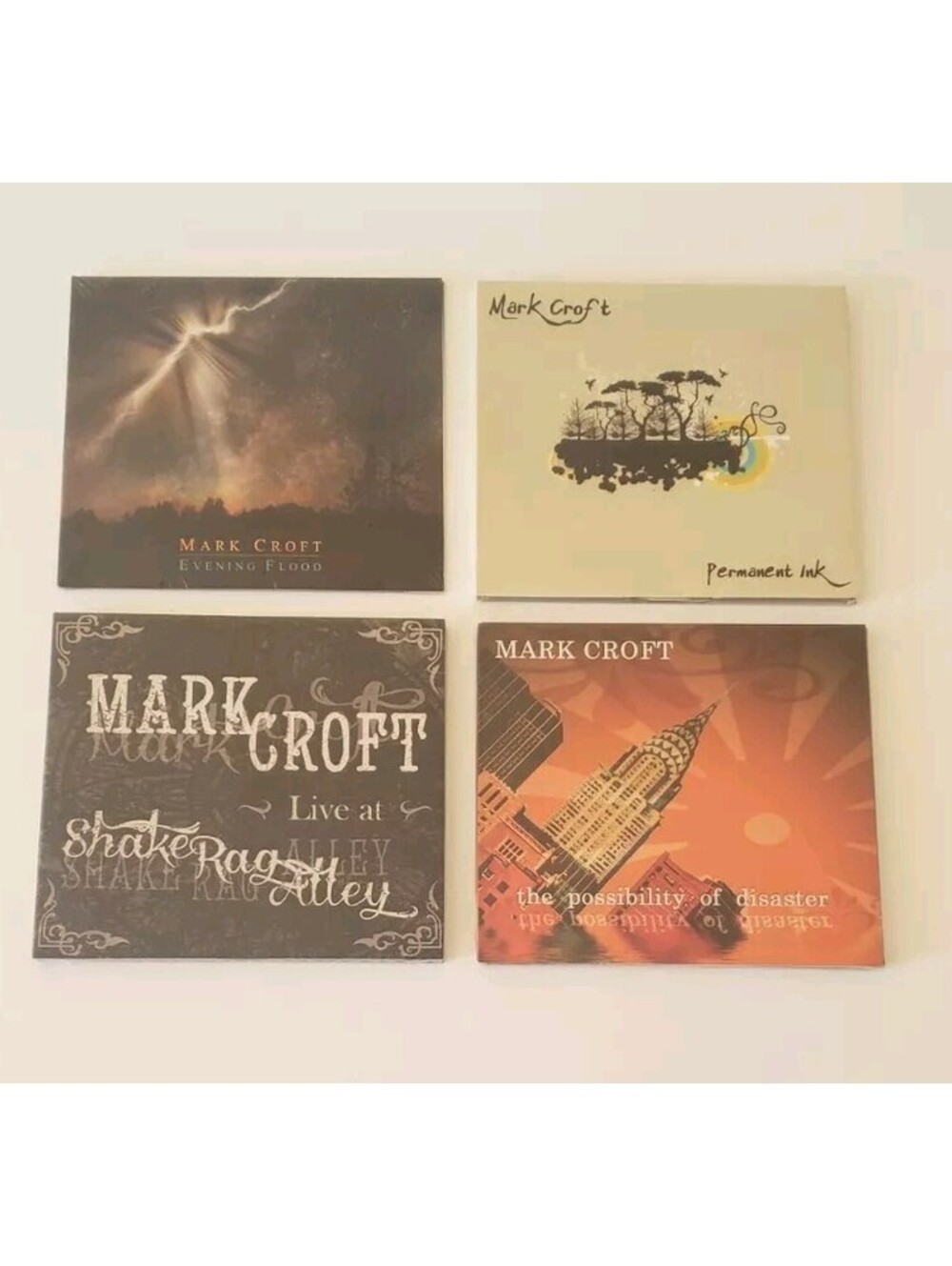 MARK CROFT CD Lot Evening Flood Permanent Ink Live Shake Possibility Disaster